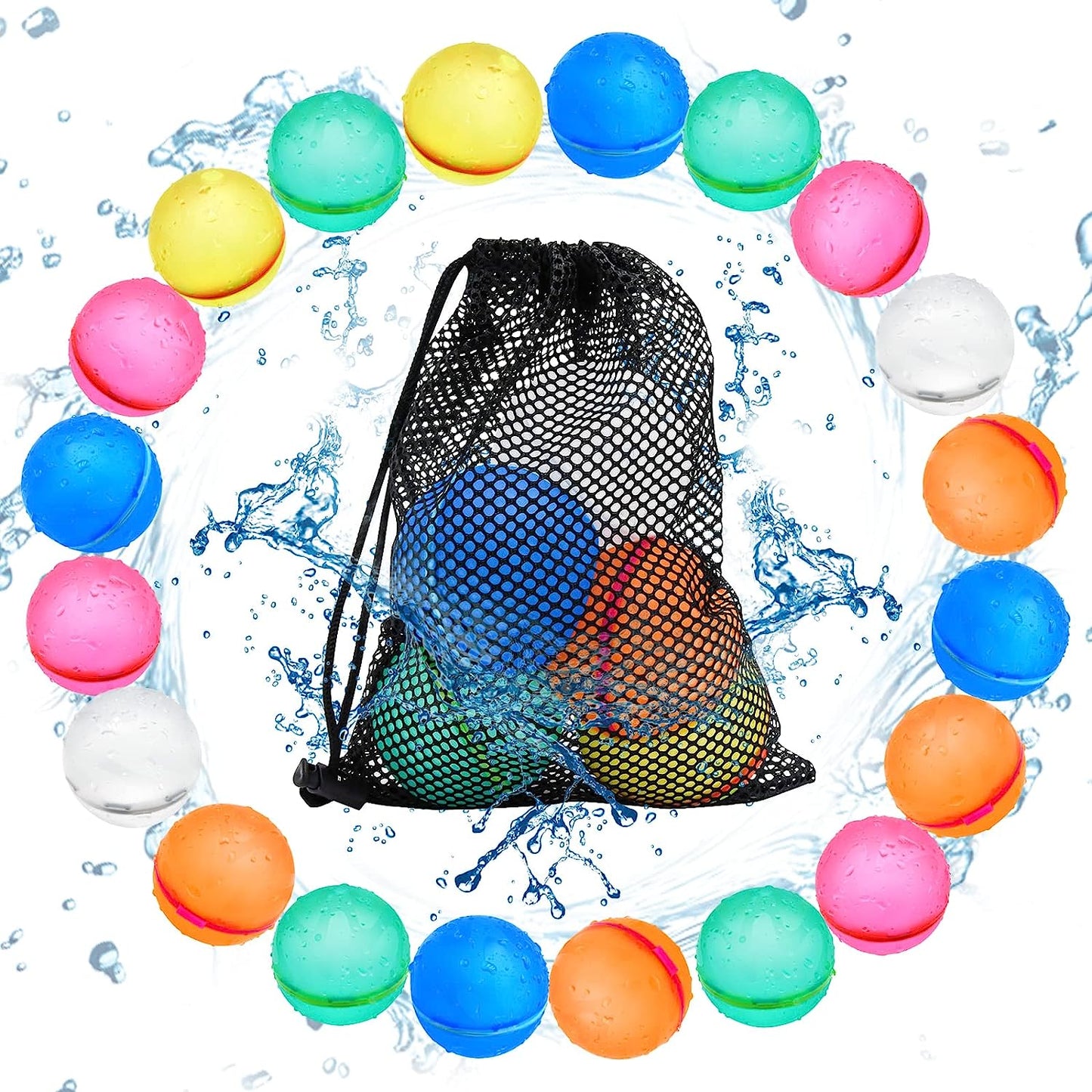 DEALORA Reusable Water Balloons (12 pcs)
